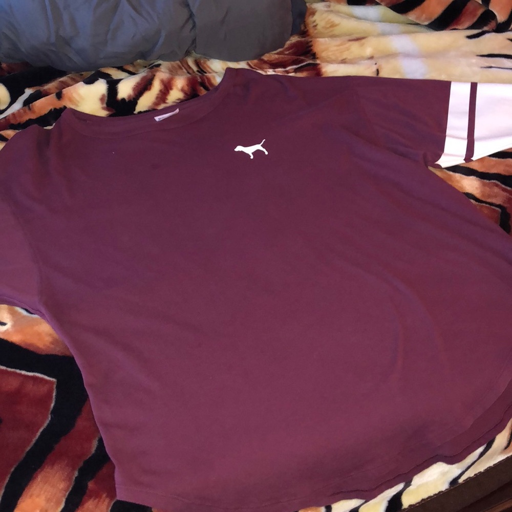 Pink burgundy oversized T-shirt